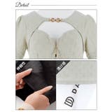 [明日花キララ着用] フロントジップツイードバックル半袖タイトミニドレス[SML… | Dazzy | 詳細画像11 