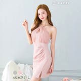   ホルターネックゴールドチェーンメッシュタイトミニドレス | Dazzy | 詳細画像7 