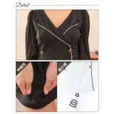 [SML 3サイズ展開] テーラードカラーダブルボタンパイピング長袖タイトミニド… | Dazzy | 詳細画像11 