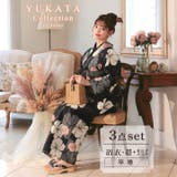 黒撫子×手鞠柄浴衣【2025年新作 YUKATA by | Dazzy | 詳細画像4 