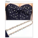 [XS~L 4サイズ展開] フロントリボンパールビジューキャミソールタイトミニド… | Dazzy | 詳細画像10 