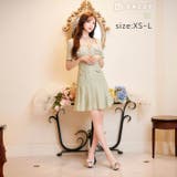 [Ａライン] ラグジュアリーツイードジッププリーツ半袖ミニドレス [SML | Dazzy | 詳細画像3 