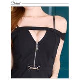 フロントジップホールベルトモチーフオフショルタイトミニドレス[SML 3サイズ展… | Dazzy | 詳細画像10 