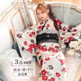 レトロ紅椿柄浴衣【2025年新作 YUKATA by | Dazzy | 詳細画像1 