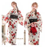 レトロ紅椿柄浴衣【2025年新作 YUKATA by | Dazzy | 詳細画像13 