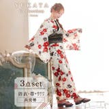レトロ紅椿柄浴衣【2025年新作 YUKATA by | Dazzy | 詳細画像2 