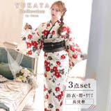 レトロ紅椿柄浴衣【2025年新作 YUKATA by | Dazzy | 詳細画像8 