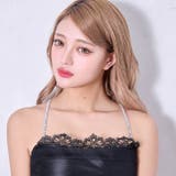 クリスタルビジュークロスチェーンドレスショルダーストラップ | Dazzy | 詳細画像5