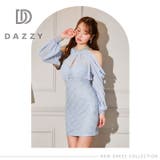 スパンコールチェックビジューオープンショルダータイトミニドレス | Dazzy | 詳細画像12