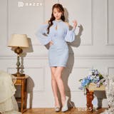 スパンコールチェックビジューオープンショルダータイトミニドレス | Dazzy | 詳細画像2