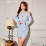 スパンコールチェックビジューオープンショルダータイトミニドレス | Dazzy | 詳細画像5