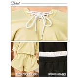 [2way] ショルダースウェットトップス＆ハーフパンツセットアップ[カジュアル… | Dazzy | 詳細画像10 