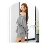 [2way] ショルダースウェットベルト付きタイトミニセットアップ [カジュアル | Dazzy | 詳細画像14 