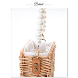 パールストラップ付きスクエアかごバッグ | Dazzy | 詳細画像4