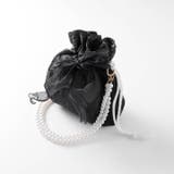 パールシアーリボン巾着バッグ | Dazzy | 詳細画像4 