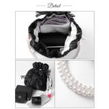 パールシアーリボン巾着バッグ | Dazzy | 詳細画像9 