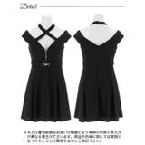 [Aライン] クロスネックフロントジップオフショルAラインミニドレス[SML 3… | Dazzy | 詳細画像10 