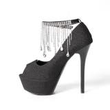  ゴージャスラメビジューフリンジオープントゥパンプス  | Dazzy | 詳細画像4 