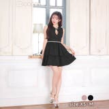 [Aライン] ティアードリボンビジューホールAラインミニドレス[XS~M 3サイ… | Dazzy | 詳細画像10 