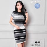 マルチボーダー半袖ニットワンピース [カジュアル/dazzy closet] | Dazzy | 詳細画像6 
