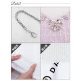 [SML 3サイズ展開] サイドリボンチェックビジューキャミソールタイトミニドレ… | Dazzy | 詳細画像11 