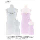 [SML 3サイズ展開] サイドリボンチェックビジューキャミソールタイトミニドレ… | Dazzy | 詳細画像9 