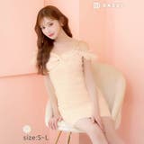 [SML 3サイズ展開] オフショルビジュードロストチュールフリルタイトミニドレ… | Dazzy | 詳細画像9 