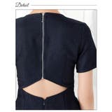 [SML 3サイズ展開] サイドファスナーバックカット半袖タイトミニドレス | Dazzy | 詳細画像11 