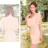 [S~LL 4サイズ展開] ゴージャスビジューシフォンフリルスリーブタイトミニド… | Dazzy | 詳細画像14 