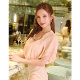 [S~LL 4サイズ展開] ゴージャスビジューシフォンフリルスリーブタイトミニド… | Dazzy | 詳細画像4 