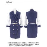 [SML 3サイズ展開] テーラードパールボタンシアー袖ベルト付きタイトミニドレ… | Dazzy | 詳細画像10 