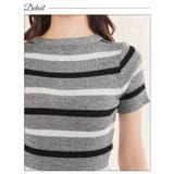 カジュアルボーダーリブニット半袖ワンピース [カジュアル dazzy | Dazzy | 詳細画像11 