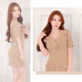 Vネックボタン半袖ニットワンピース [カジュアル/dazzy closet] | Dazzy | 詳細画像13 