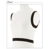 モノトーンパイピング膝丈ニットワンピース | Dazzy | 詳細画像10