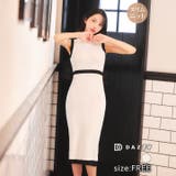 モノトーンパイピング膝丈ニットワンピース | Dazzy | 詳細画像7