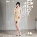 [SML/3サイズ展開] パステルツイードチェーンキャミソールタイトミニドレス | Dazzy | 詳細画像4 