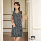 フリンジツイードノースリーブタイトミニドレス[SML/3サイズ展開] | Dazzy | 詳細画像9 