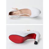  シャイニーラメストライプオープントゥパンプス  | Dazzy | 詳細画像5 