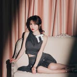 サイドリボンノースリーブポケットプリーツAラインミニセットアップ[SML 3サイ… | Dazzy | 詳細画像6 