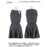 サイドリボンノースリーブポケットプリーツAラインミニセットアップ[SML 3サイ… | Dazzy | 詳細画像9 