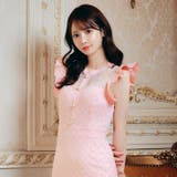 シアーレース 格子柄 パール | Dazzy | 詳細画像5 