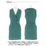 ツイードノースリーブテーラードベルトモチーフタイトミニ丈キャバドレス[SML 3… | Dazzy | 詳細画像11 