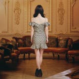 リボン柄オフショルフリルビジューチェーンマーメイドミニ丈キャバドレス[SML 3… | Dazzy | 詳細画像9 