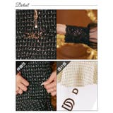 チェックツイードフロントジップ長袖マーメイドミニドレス[SML/3サイズ展開] | Dazzy | 詳細画像11 