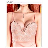 キャミソールビジューラインシアーレースタイトミニドレス[SML/3サイズ展開] | Dazzy | 詳細画像10 