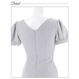 ウエストカットパールビジューパフスリーブタイトミニドレス[SML 3サイズ展開] | Dazzy | 詳細画像13 