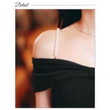 リボン オフショル パールビジュー | Dazzy | 詳細画像15 