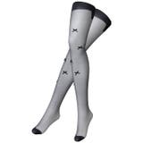 シャイニーラインストーンリボンストッキング [ レディース | Dazzy | 詳細画像2 