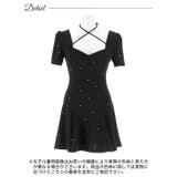 ラインストーン クロスネック 半袖 | Dazzy | 詳細画像11 