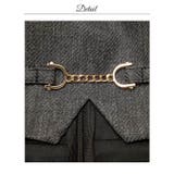 キャミソールウエストカットフェイクポケットチェーンタイトミニ丈キャバドレス[SM… | Dazzy | 詳細画像14 